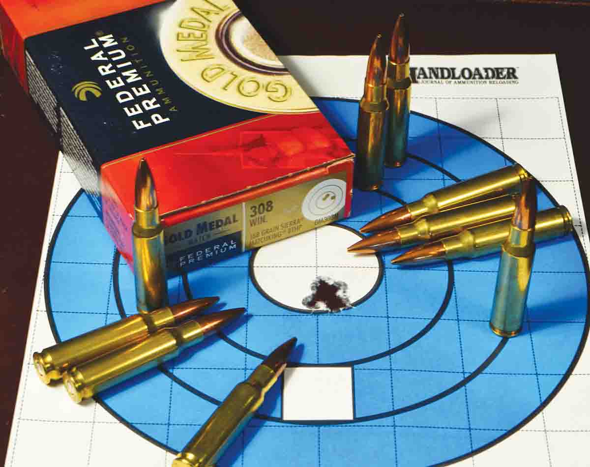 Federal Gold Medal ammunition shot well in the test rifle.